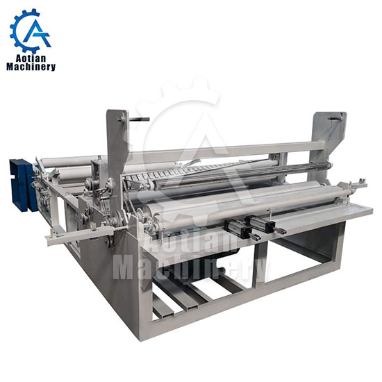 Toilet paper punching rewinding machine