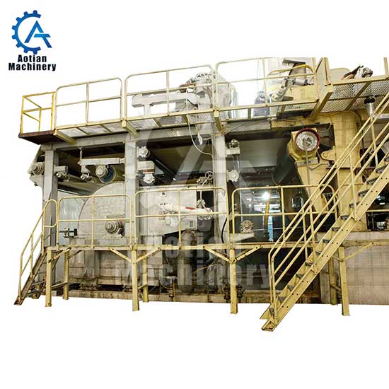 Toilet tissue paper machine